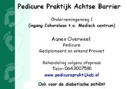 Pedicurepraktijk Achtse Barrier