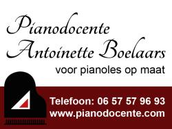 Pianodocente Antoinette Boelaars